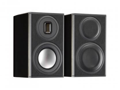Enceintes Monitor Audio PLATINUM 100 II PL100 bibliotheque tweeter woofer haut de gamme event bass reflex arriere ebene vernis noir laque