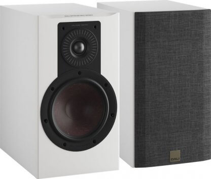 Enceintes DALI OPTICON 2 mk2 Paire Bibliothèques Noire dark oak wood Deux Voies Stéréo Home Cinema Baffle Danois Tweeter à dôme Woofer 18 Cm