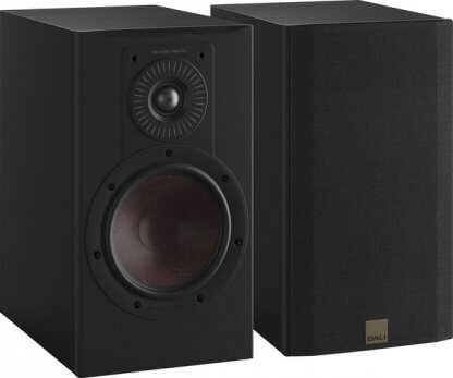 Enceintes DALI OPTICON 2 mk2 Paire Bibliothèques Noire dark oak wood Deux Voies Stéréo Home Cinema Baffle Danois Tweeter à dôme Woofer 18 Cm