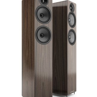 Enceintes Acoustic Energy AE109² colonnes compactes 2.5 voies walnut black noir noyer haut parleur stéréo home cinema