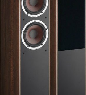 Enceintes DALI SPEKTOR 6 paire enceinte colonne economique bass reflex stereo home cinema theatre tweeter tissus woofer carton papier walnut