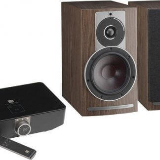 Enceintes Wireless DALI RUBICON 2C enceinte bibliotheque active sans fil hi endebenisterie walnut noir blanc laque bluetooth entree analogique digitale