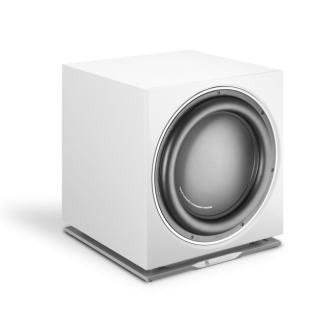 Subwoofer DALI SUB K14F caisson de basse 450 watts woofer alu HP 36 cm front avant bass reflex noir blanc stereo home cinema theatre lfe reglage blanc