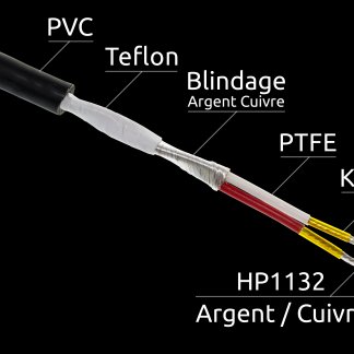 Câble Enceintes JMR HP1132 cable HP cuivre argent teflon kapton jean marie reynaud j-m jm reynaud