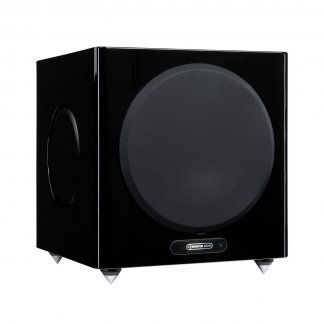 Subwoofer MONITOR AUDIO GOLD W12 caisson de basse 600w 12 pouces inch home cinema musique home-theatre dark walnut black gloss noir laque ebene blanc satin