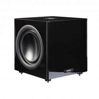 Subwoofer MONITOR AUDIO PLATINUM PLW215 II platinum Caisson de basse haut de gamme 1400 watts musique home cinema theatre noir laque ebene vernis ebony