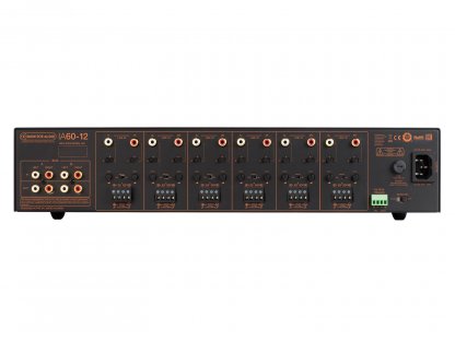 Ampli MONITOR AUDIO IA60-12 amplificateur 12 canaux intégration 60 watts configurable un deux trois quatre six canal entree sortie trigger