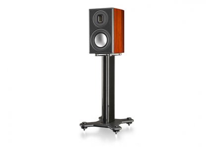 Pieds d'enceintes MONITOR AUDIO PLATINUM PL100 II support baffle bibliotheque noir laque poids lourd pointes