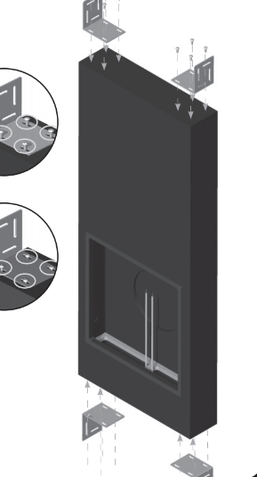 Back-Box MONITOR AUDIO IWB10 caisson integrer encastrer mur plafond pour subwoofer iws10