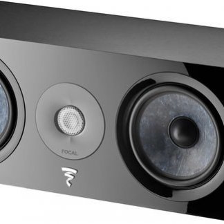 Enceinte FOCAL CHORA CENTER voie centrale home cinema home-theatre multicanal dolby digital dts noir black dark light walnut support incliné