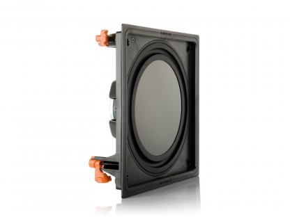 In Wall Subwoofer MONITOR AUDIO IWS10 HP 150W passif bass intégration mur plafond encastrer caisson membrane plate optionnel back box