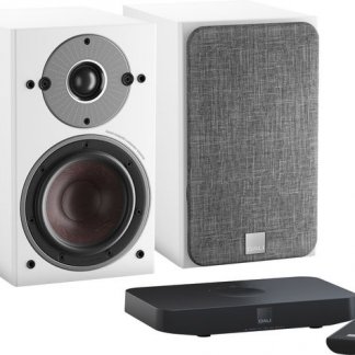 DALI OBERON 1C + SOUND HUB COMPACT enceinte bibliotheque sans fil wireless entrée digitale analogique bluetooth hdmi arc optique telecommande