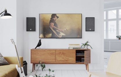 DALI OBERON on-wall c + SOUND HUB COMPACT enceinte mural sans fil wireless entrée digitale analogique bluetooth hdmi arc optique telecommande