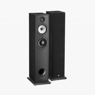 Enceintes TRIANGLE BOREA BR07 baffle colonne compact 2.5 voies woofer fibre de verre bass reflex avant socle point noir blanc light oak dark walnut