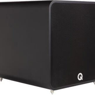 Subwoofer Q ACOUSTICS QB12 caisson de basse home cinema home-theatre stereo 220w rms woofer frontal 12 pouces noir blanc graphite caisse close