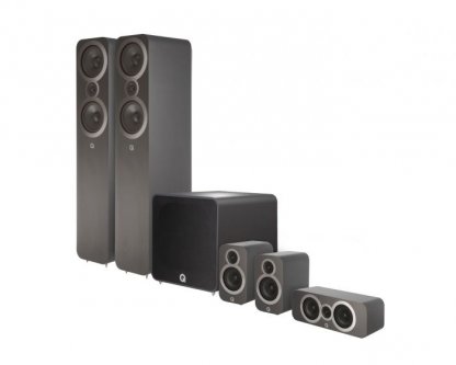 KIT 5.1 Q ACOUSTICS 3050iplus pack enceinte home cinema home theatre 3050i 3010i subwoofer 12 pouces qb12 centrale 3090Ci noir satin graphite blanc walnut