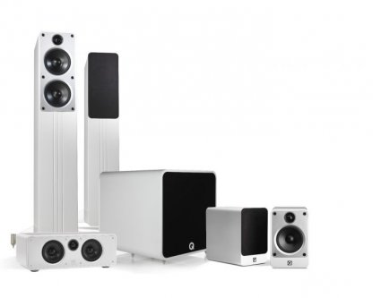 kit Q ACOUSTICS CONCEPT 5.1 PLUS système enceintes home cinema home-theatre dolby digital dts noir laque blanc subwoofer qb12