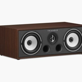 Enceinte centrale TRIANGLE BOREA BRC1 voie centre home-cinema home theatre hp cellulose tweeter dome soie blanc satin noir dark walnut light oak bass reflex