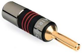 Fiche Banane QED Airloc Metal banana plug plaqué or 24k noyau laiton cuivre à sertir haute pression cable 4mm2 5,5mm2 2.5mm2