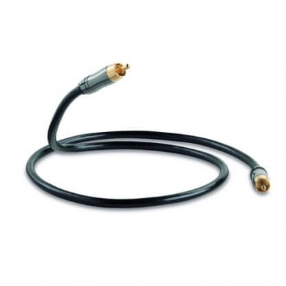 QED PERFORMANCE SUBWOOFER cable de connexion pour caisson de basse actif home cinema stereo construction symétrique fiches rca plaquées or