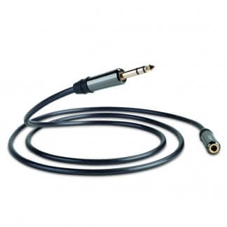 QED PERFORMANCE HEADPHONE EXTENSION 6.35mm cable allonge casque audio de qualité 1,5m 3m 5m fiches jack plaqué or faible perte