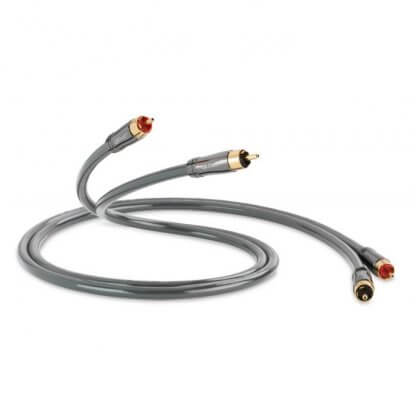 QED PERFORMANCE AUDIO 40i cable stereo analogique double conducteur blindage fiche cinch rca plaqué or 0,6 mètre 1m 2m 3m