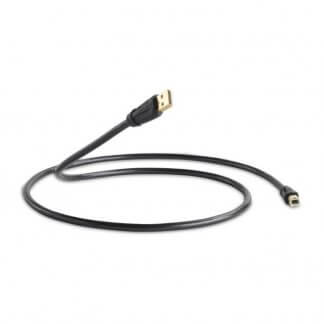 QED PERFORMANCE USB A-B GRAPHITE cable digitale fiche USB-A USB-B triple blindage faible jitter connecteur plaqué or 24 bits 192 kHz 24/192 liaison pc dac