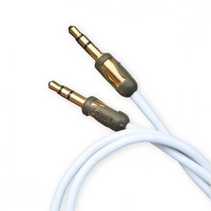 SUPRA MP CABLE 3.5mm mini jack 3,5 stereo petit diamètre faible épaisseur fil souple plaqué or longueur 0,5m 0,8m 1,2m connexion mobile ipad smartphone