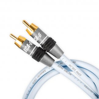 SUPRA SUBLINK RCA AUDIO cable connexion subwoofer actif fiche rca cinch plaqué or blindage anti parasite grande longueur faible perte