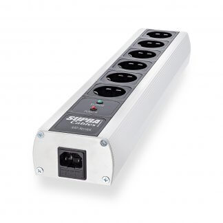 SUPRA LORAD MD06 EU SP multiprise bloc prises audio video tv anti-rayonnement filtrage hf hautes fréquences prise IEC 10 ampères protection surtension