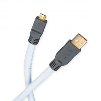 SUPRA USB 2.0 A-MicroB cable liaison digital ordinateur streamer lecteur réseau DAC convertisseur digital analogique blindé USB A Micro-B