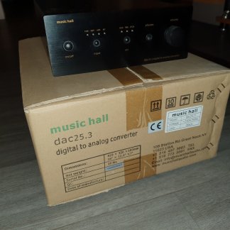 MUSIC HALL DAC 25.3 hifi stéréo occasion convertisseur d/a 16/44 upsampling 24/192 sortie tube premier propriétaire