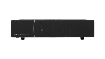 Ampli ROKSAN K3 POWER amplificateur de puissance 2x140W symétrique entrée xlr rca finition noir argent transfo torique 500VA