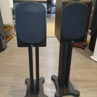 Enceintes B&W 705 Occasion paire baffle Bowers Wilkins première main pieds originaux finition noire deux voies