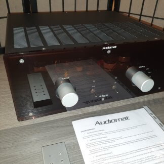 AUDIOMAT ADAGIO d'OCCASION amplificateur à tube classe AB intégré comme neuf garantie avec boite et accessoire