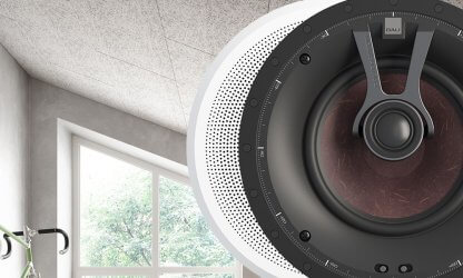 Enceinte Plafond DALI K60 haut-parleur encastrable plafonnier blanc 150 watts tweeter orientable home cinema musique stéréo