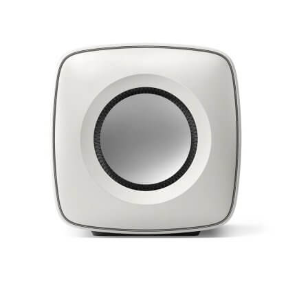 subwoofer-kef-noir carbone-blanc minéral-Classe D-105db-Uni-Core-1 000 W-bluethoot