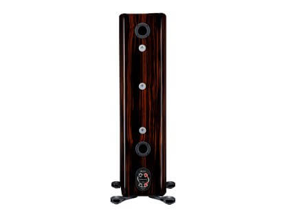 Enceintes Monitor Audio PLATINUM 300 3G baffle colonne trois voies quatre HP haut de gamme satin white vernis noir laque ebony varnish black