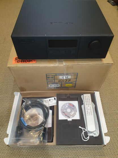 DAC EMM LABS DA2 convertisseur D/A d'occasion deuxieme main PCM 24/192 DSD DXD SACD finition black premier propriétaire état neuf