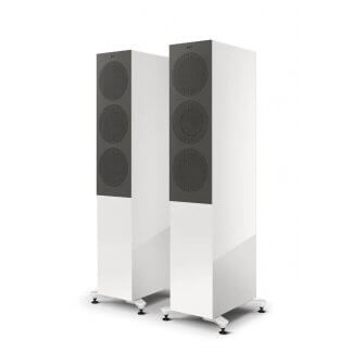 Enceintes KEF R7 META paire baffle colonne trois voies puissante uni-q hifi stereo home cinema noir walnut blanc