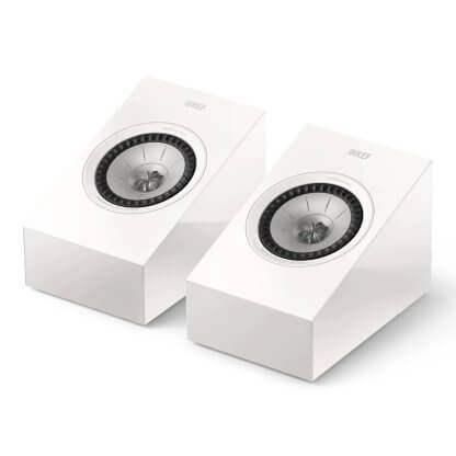 Enceintes KEF R8 META paire baffle suspendre mur puissante deux voix coaxiale uni-q hifi stereo home cinema noir walnut blanc