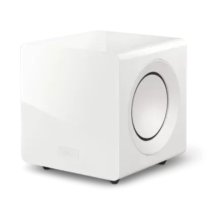 kef subwoofer kc92 caisson de basse compact puissance 1000 watts 110dB entrée hp haut niveau cinch niveau line égaliseur