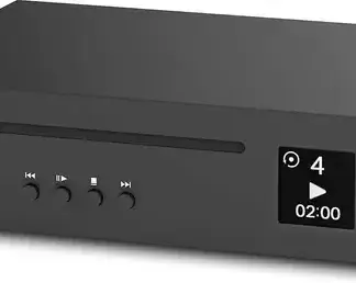 project cd box s3 lecteur cd compact petit format sortie analogique numérique digitale coax finition silver black construction européenne
