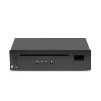 project cd box e lecteur format mini sortie analogique digitale 24/192 cd red book face vant alu argent silver noir black